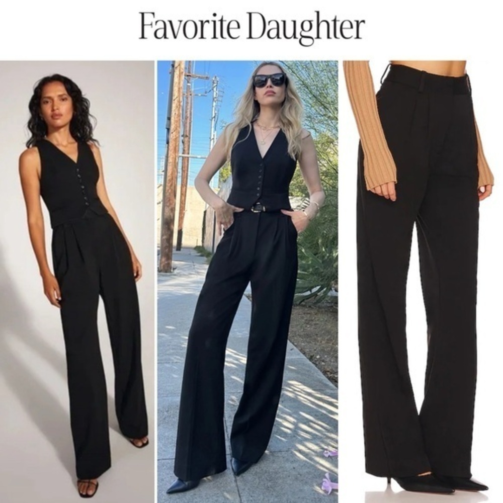 FAVORITE DAUGHTER The Agnes Pant in Black SZ 2 NWT 228$